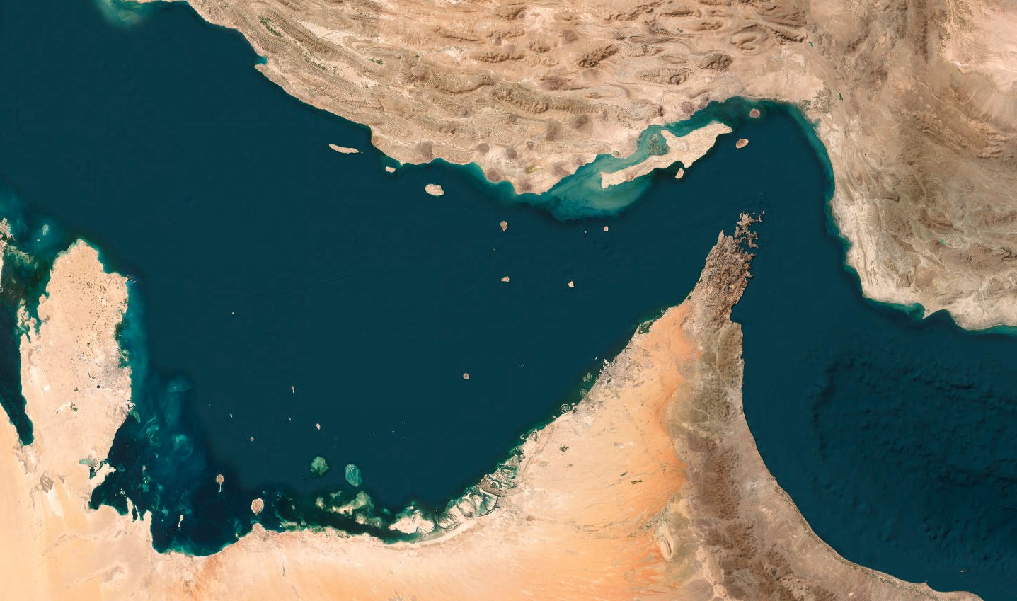 Strait of Hormuz — satellite view