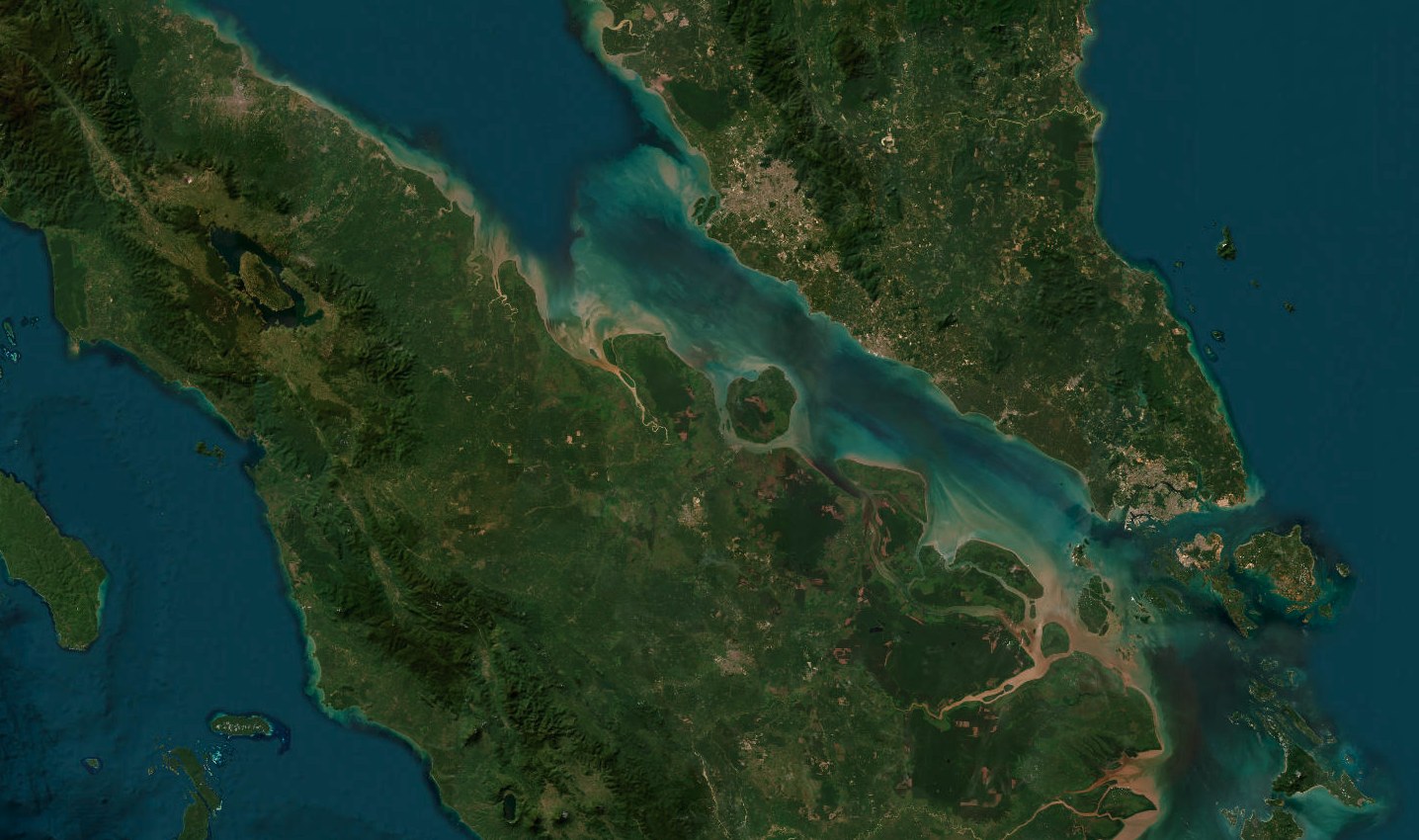 Strait of Malacca — satellite view