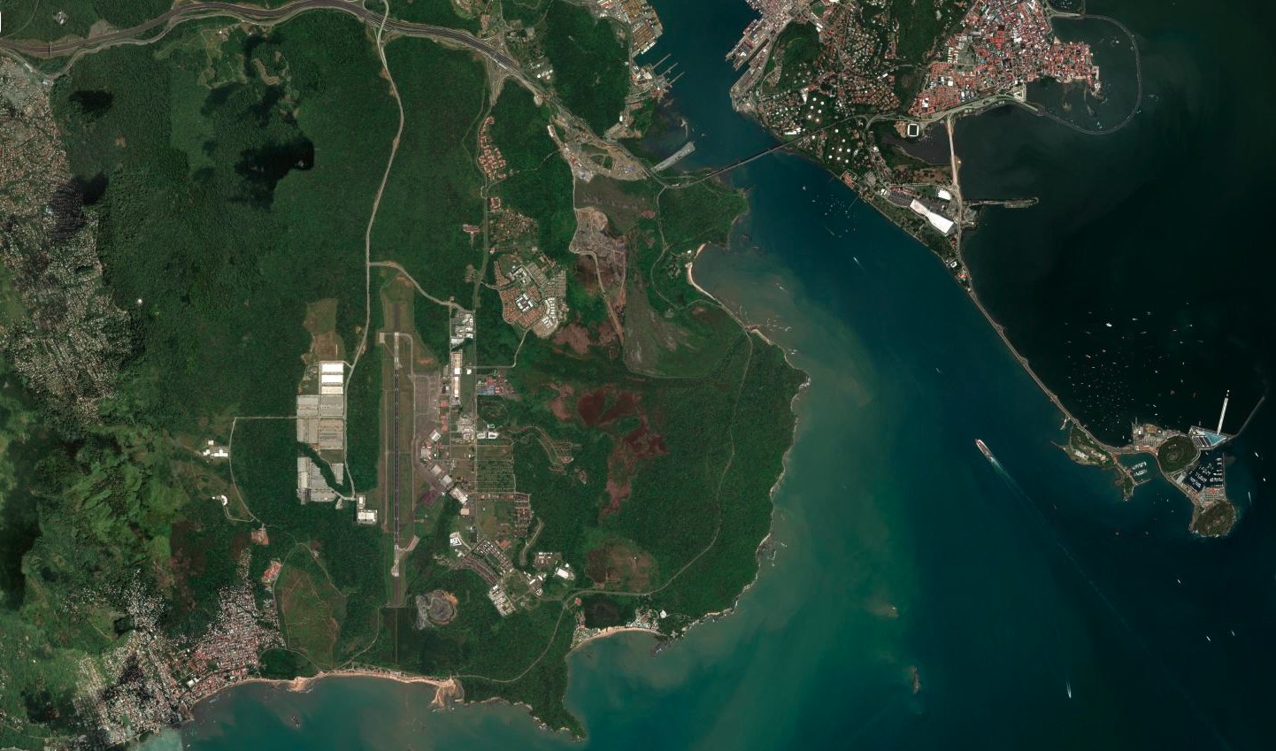 Panama Canal — satellite view