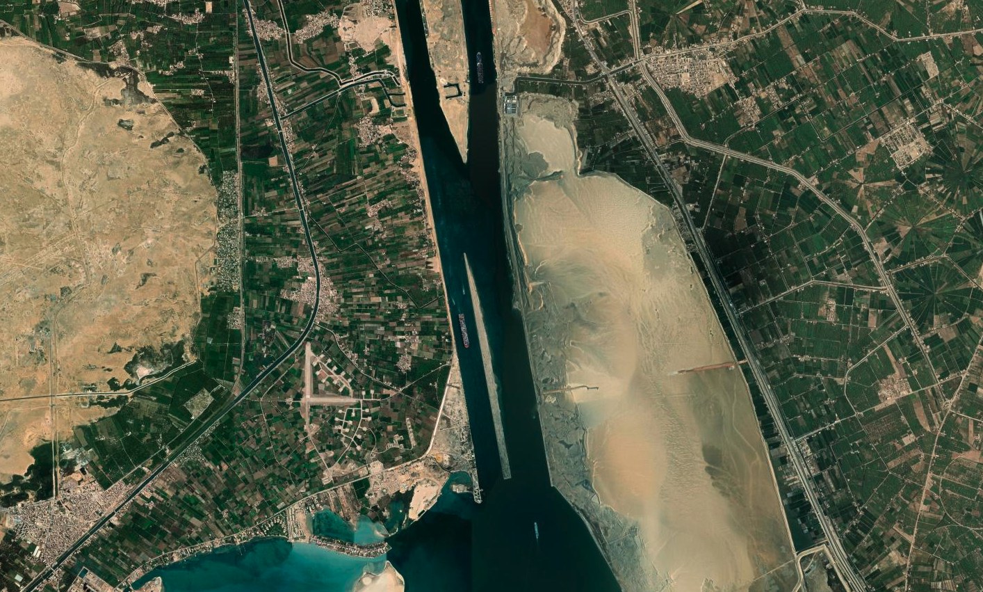 Suez Canal — satellite view